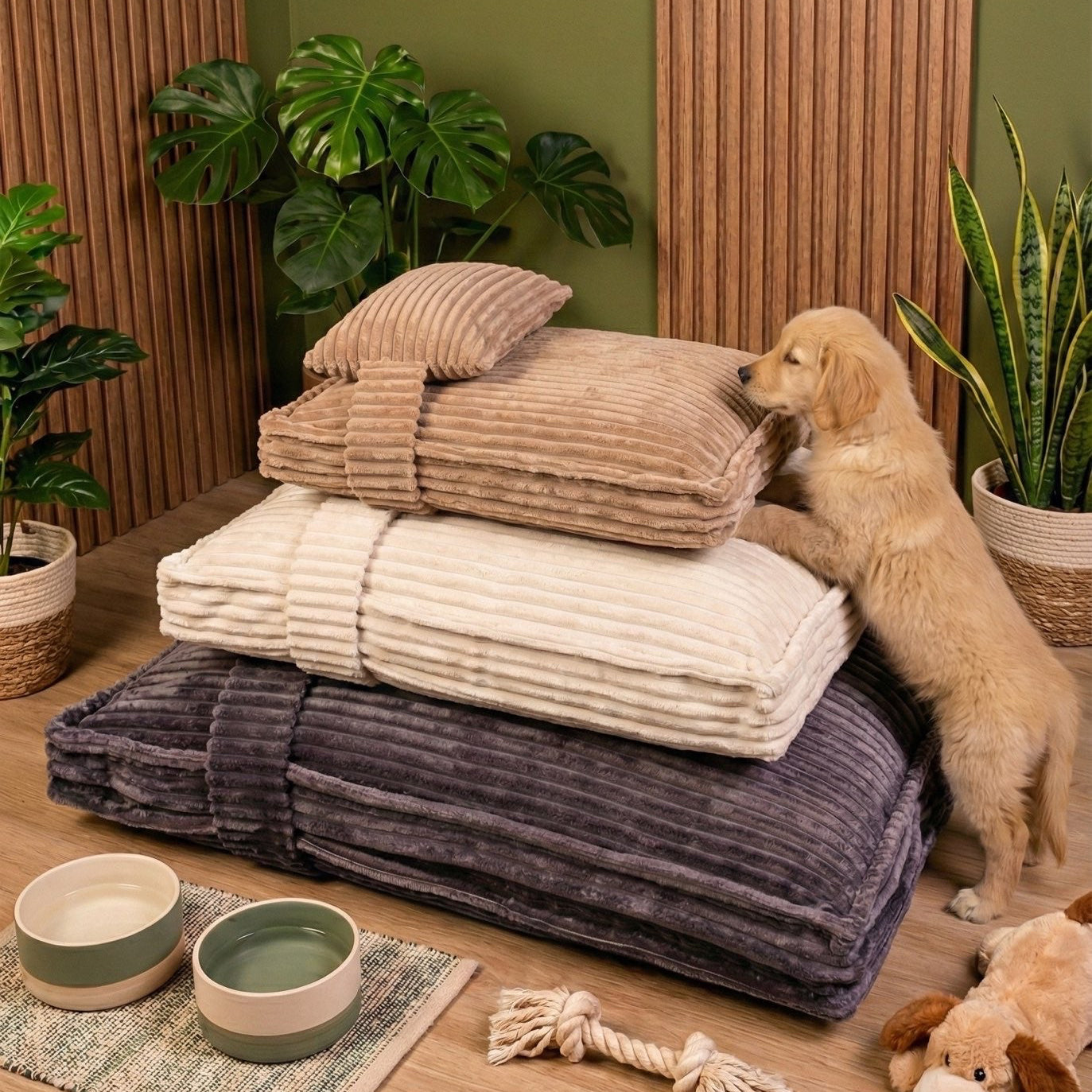 Evcil Hayvan Yatağı Krem