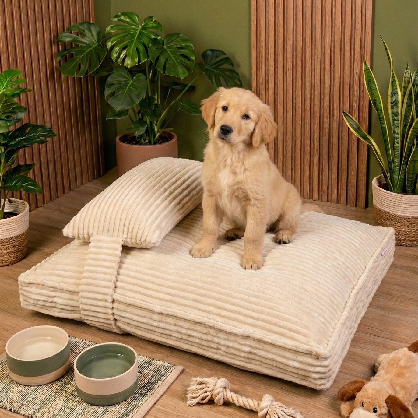 Evcil Hayvan Yatağı Krem