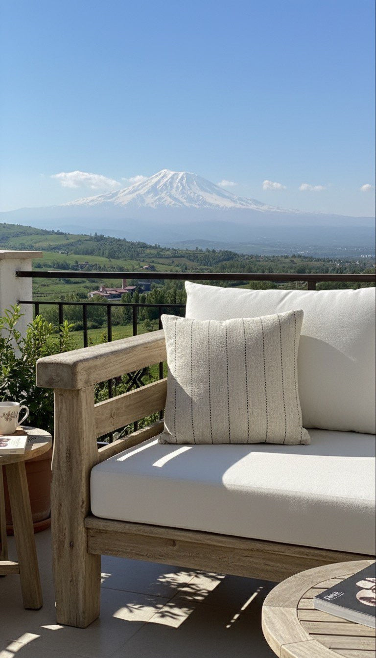 Bej Kare Kırlent