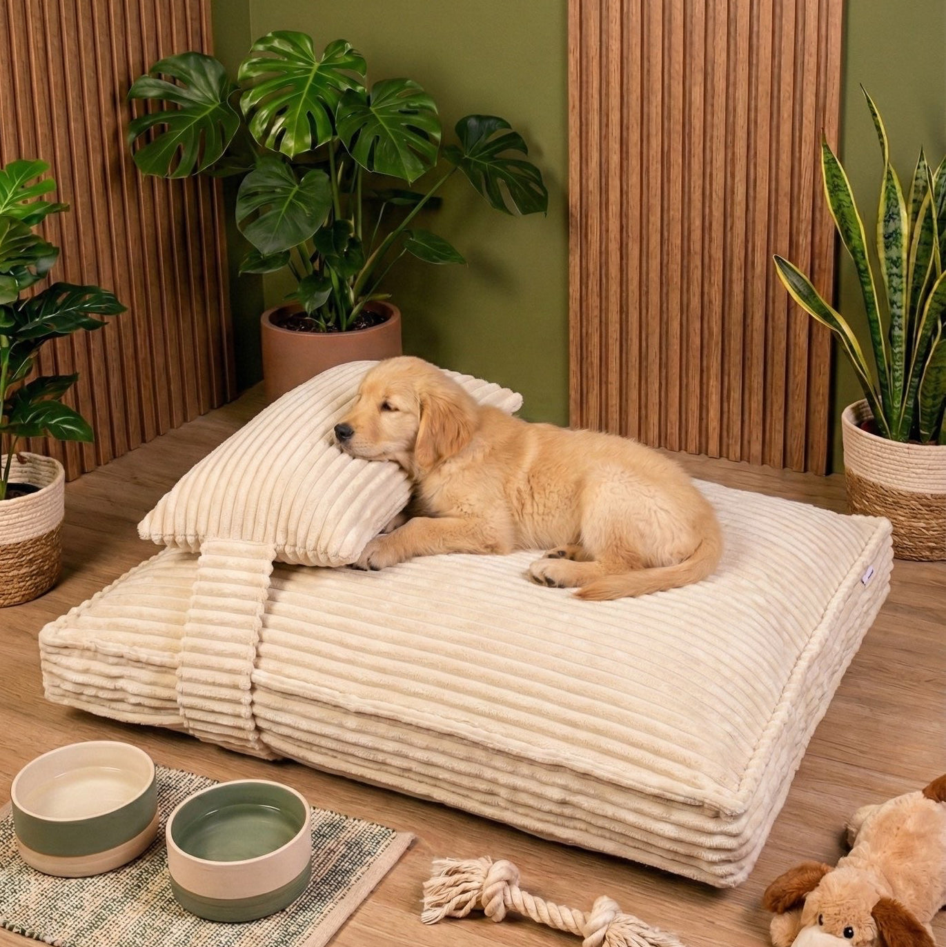 Evcil Hayvan Yatağı Krem